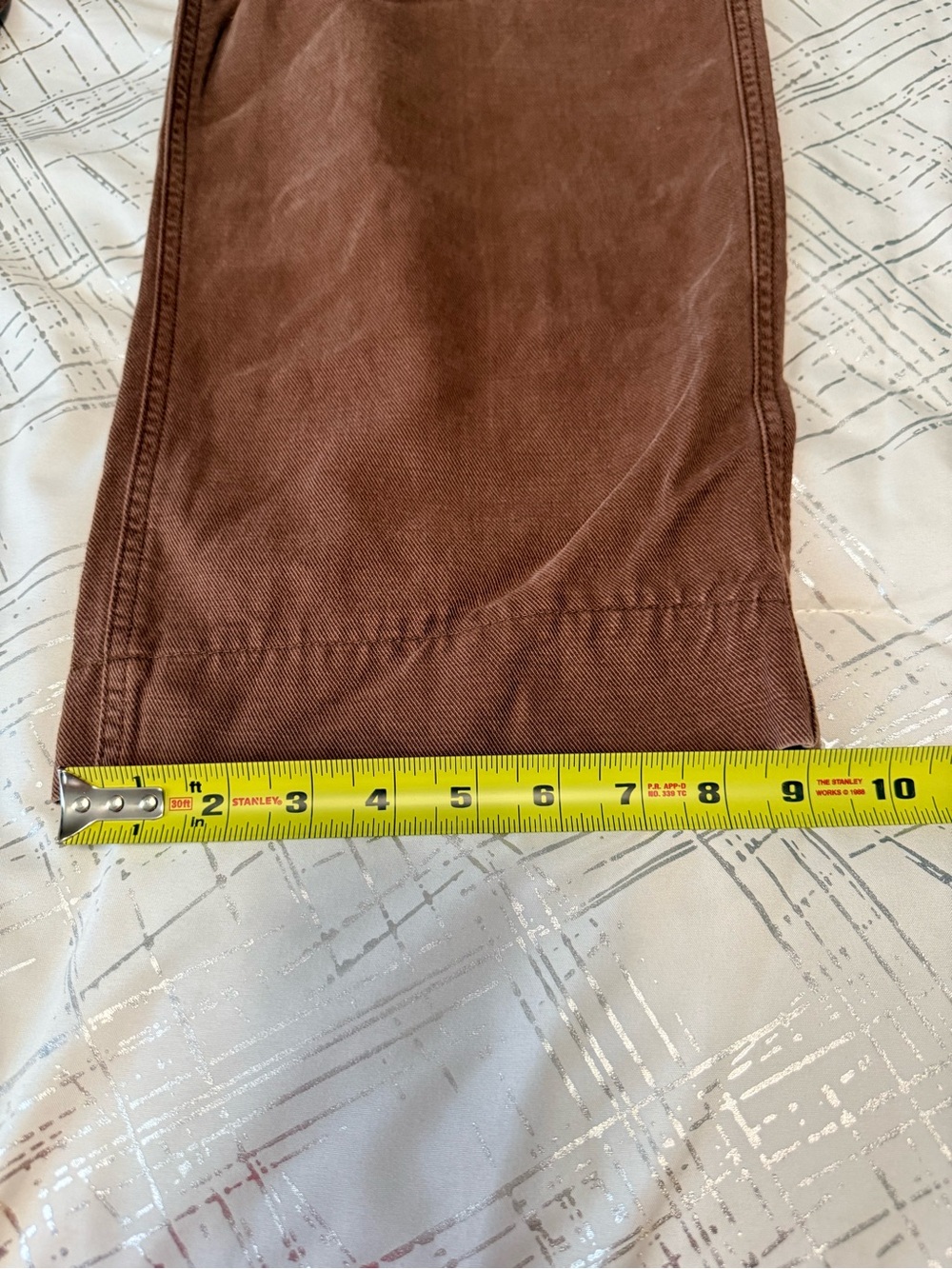 GAP Women’s Chino Jogger Pants Wide Leg Brown Size XL - Picture 10 of 10